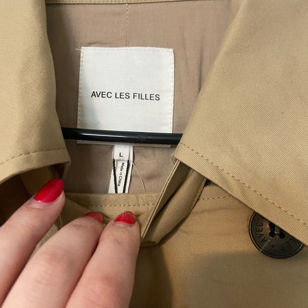 Anthropologie Trench cropped vest - Picture 2 of 5